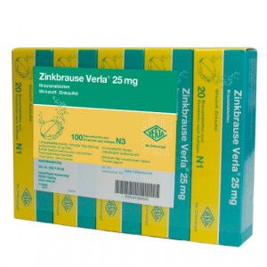 ZINKBRAUSE Verla 25 mg Brausetabletten